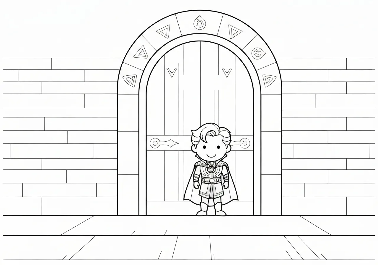 coloriage Doctor Strange pour enfant à imprimer