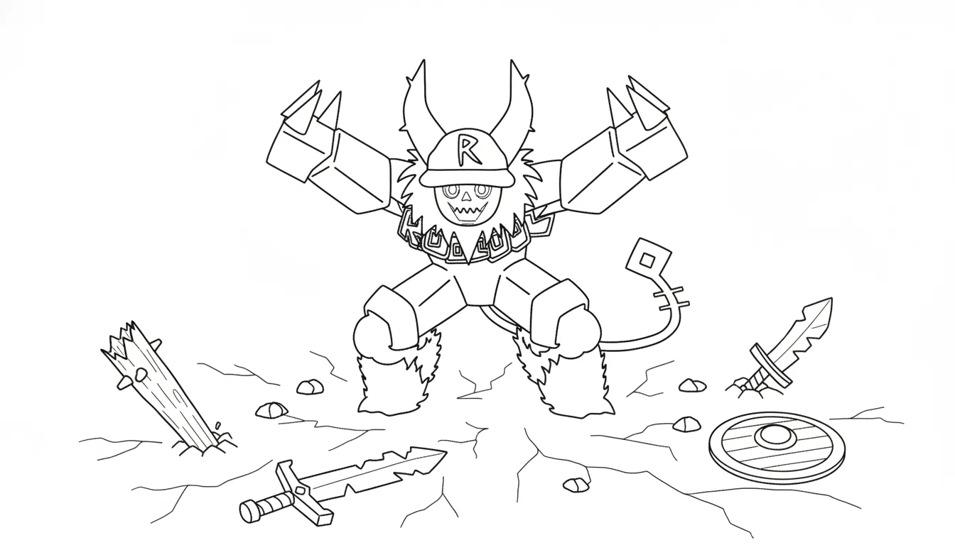 coloriage Guest 666 d'enfant a imprimer 1