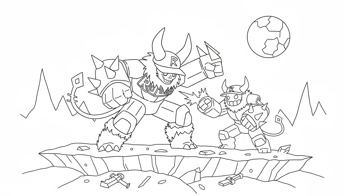 coloriage Guest 666 pour enfant de 6 ans 1