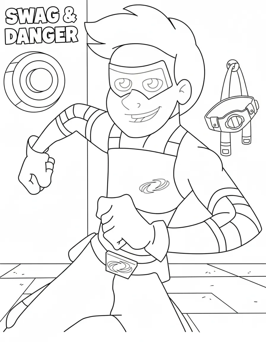 image pour coloriage Henry Danger enfant