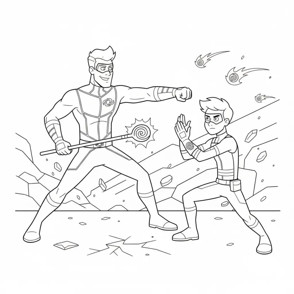 coloriage Henry Danger gratuit a imprimer