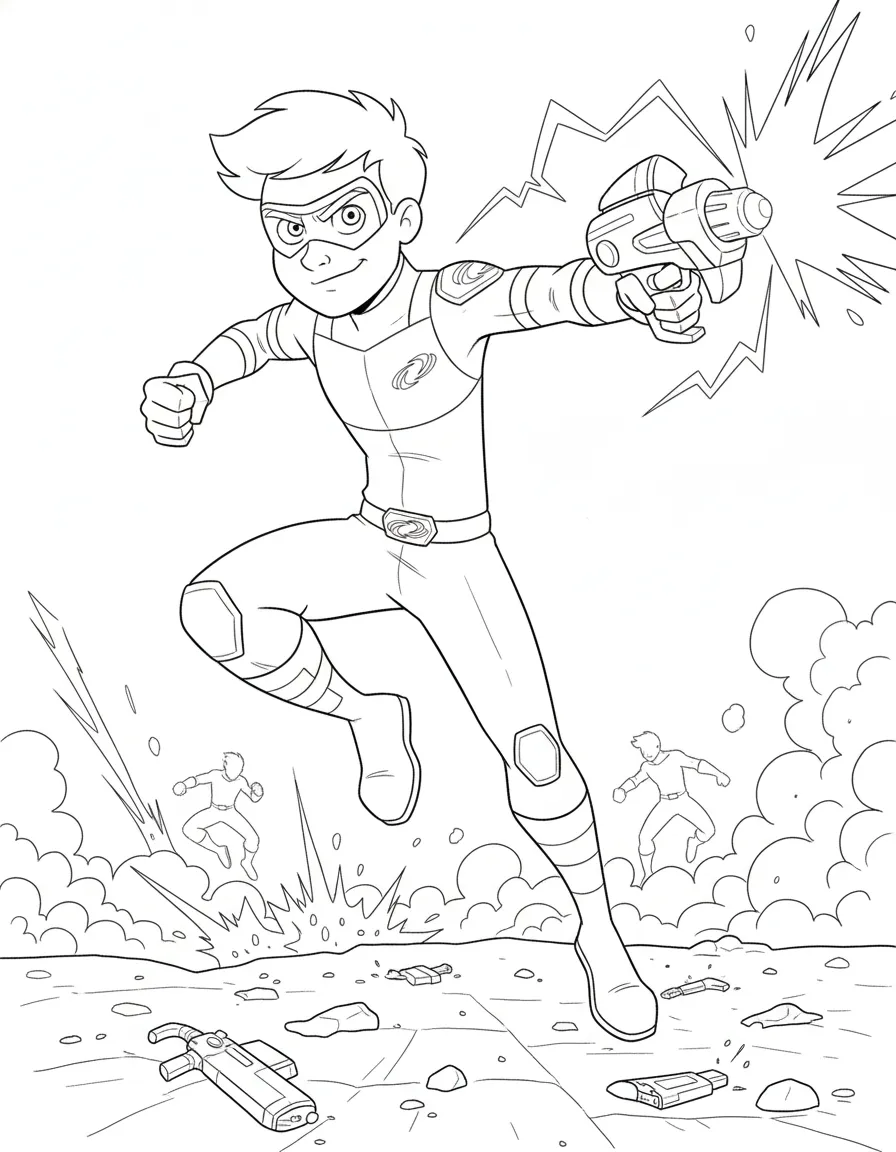 coloriage Henry Danger a colorier en ligne gratuitement