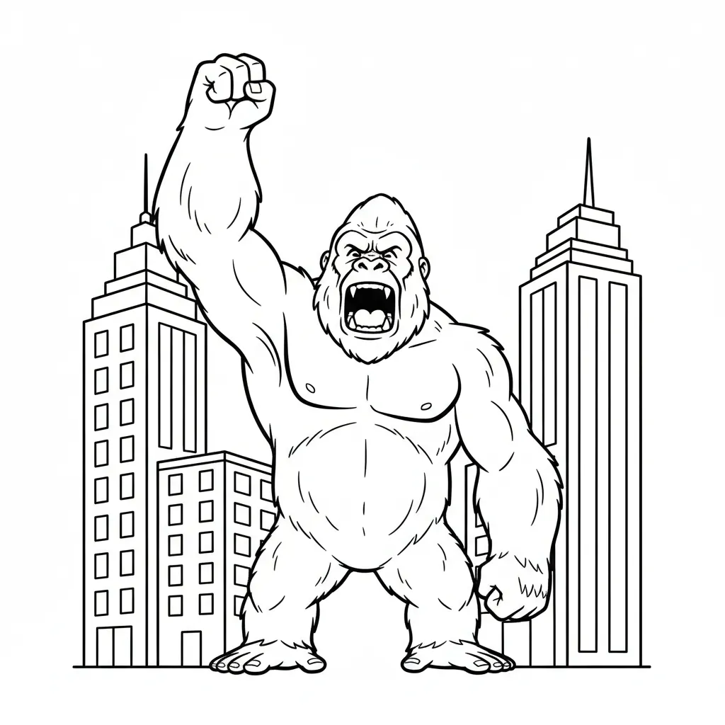 coloriage King Kong en ligne