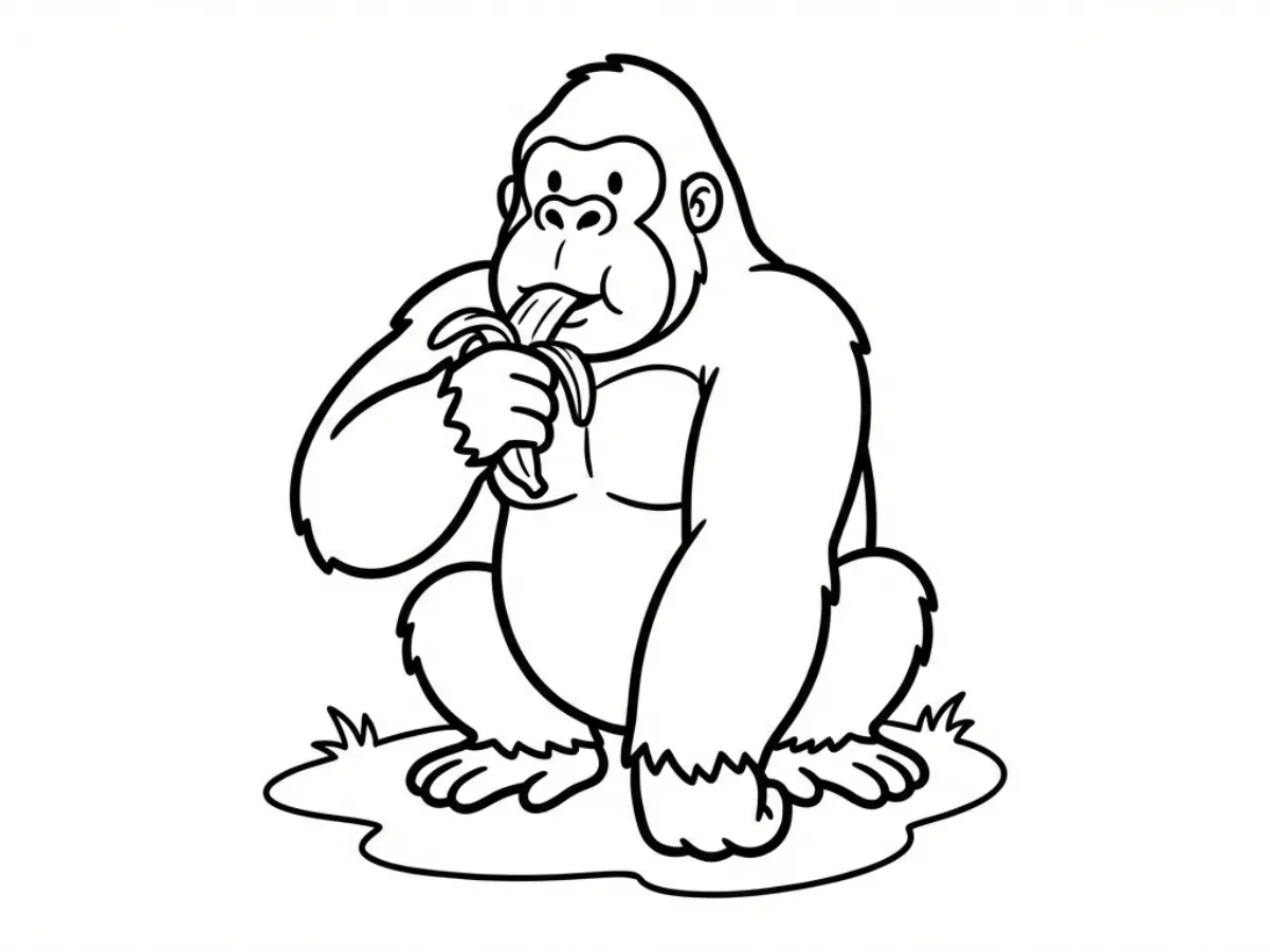 coloriage King Kong a imprimer