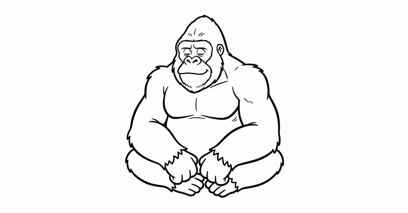 coloriage King Kong a dessiner et imprimer