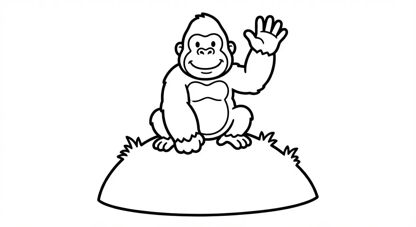 coloriage King Kong a telecharger