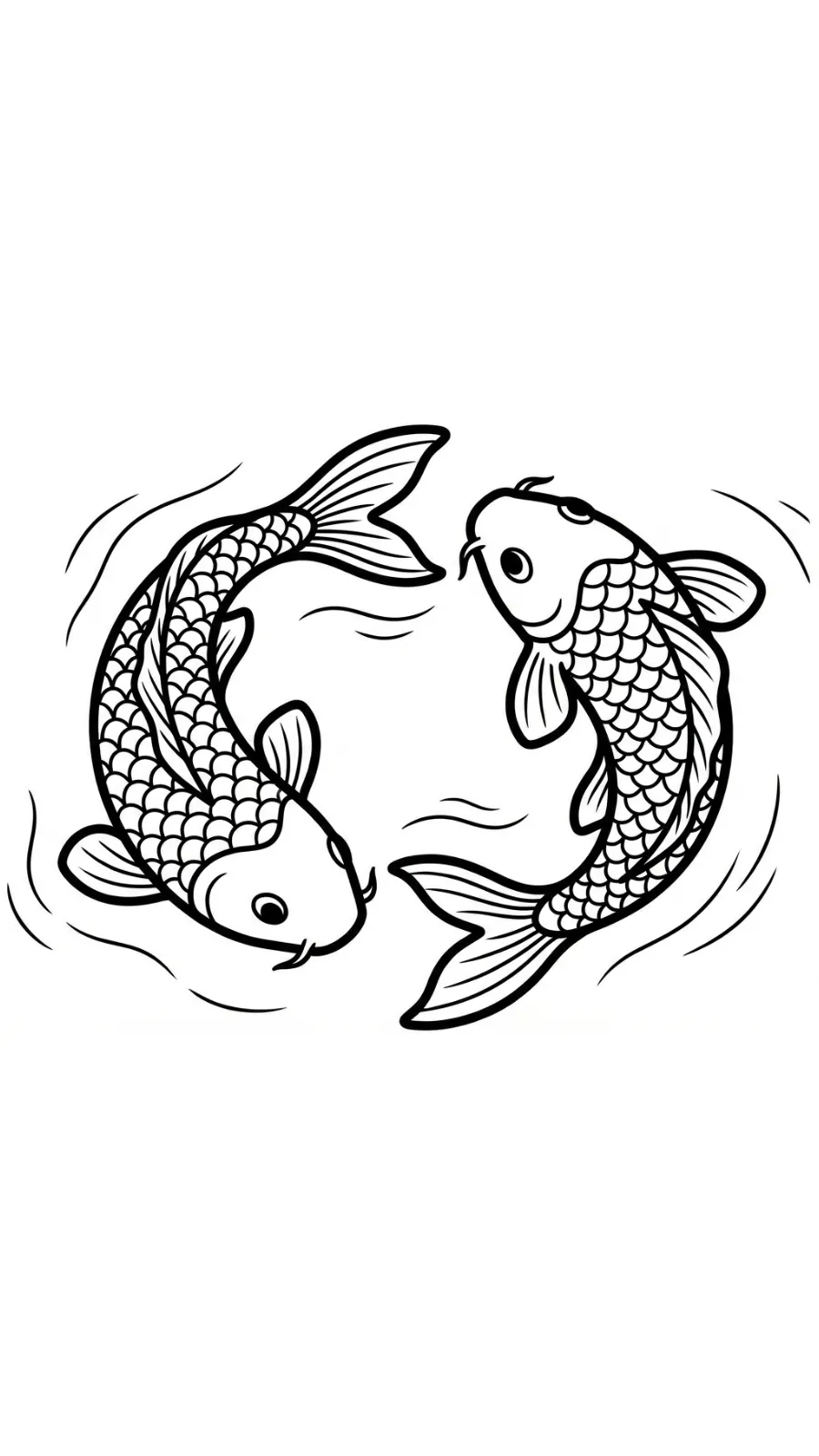 coloriage Koï a colorier en ligne