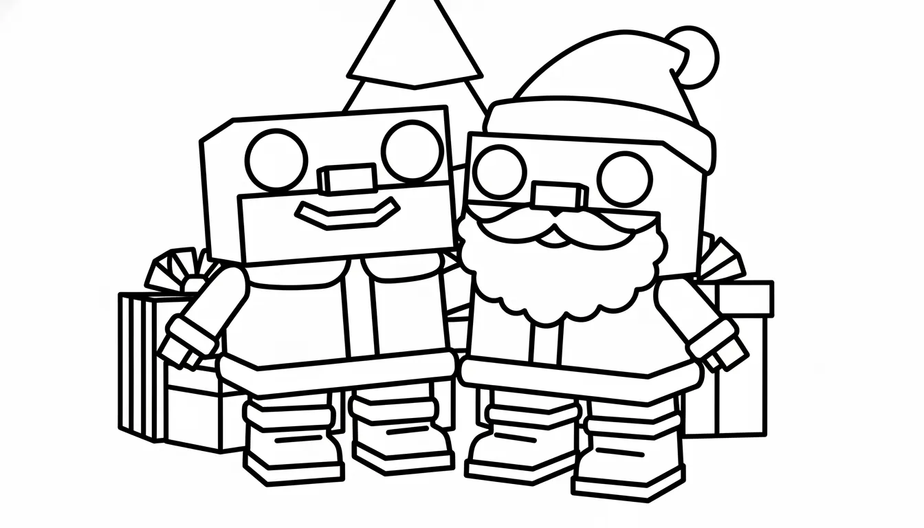 coloriage Los Primos Brainrot pour enfant de 4 ans