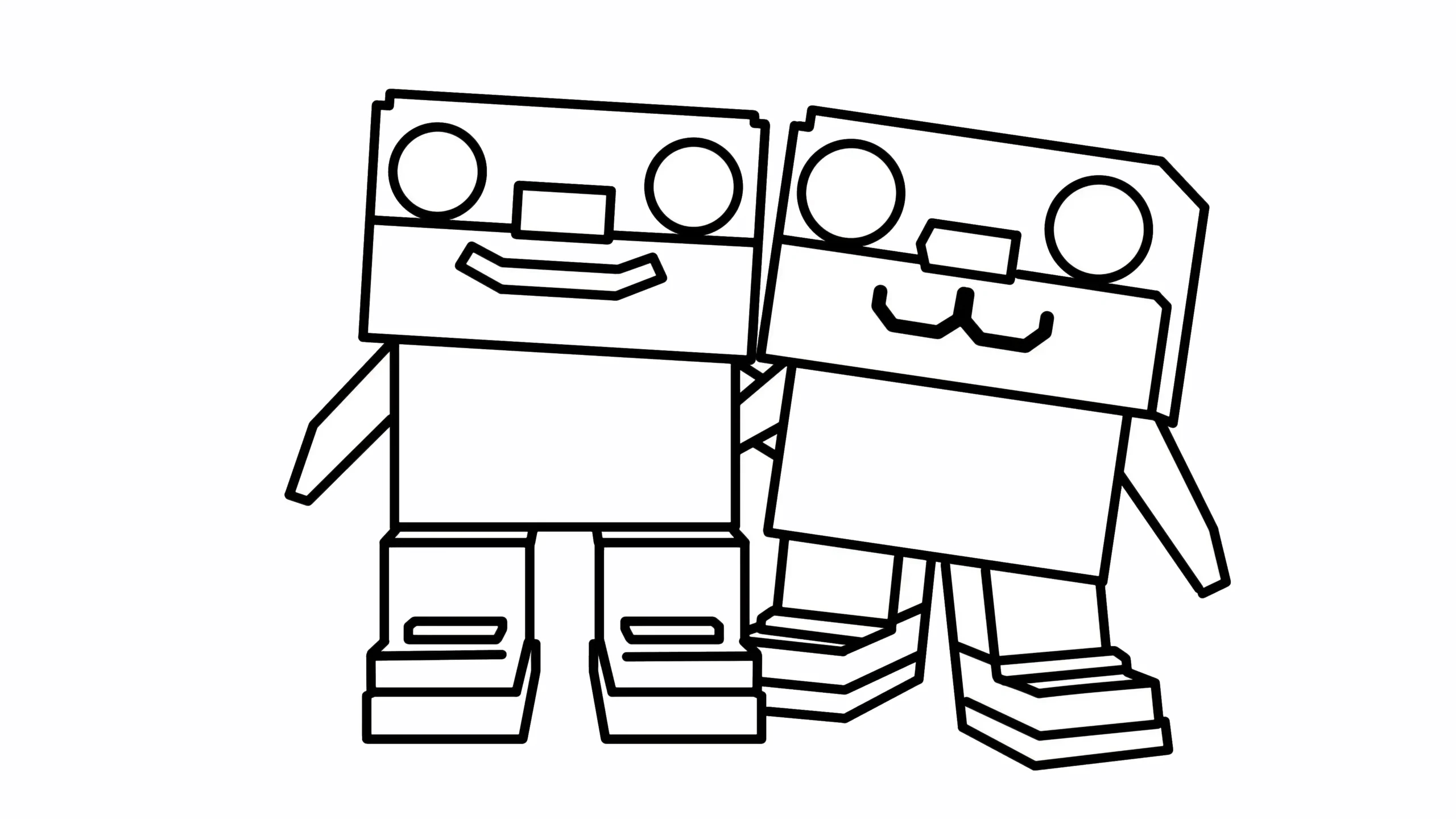 coloriage Los Primos Brainrot de pour enfants