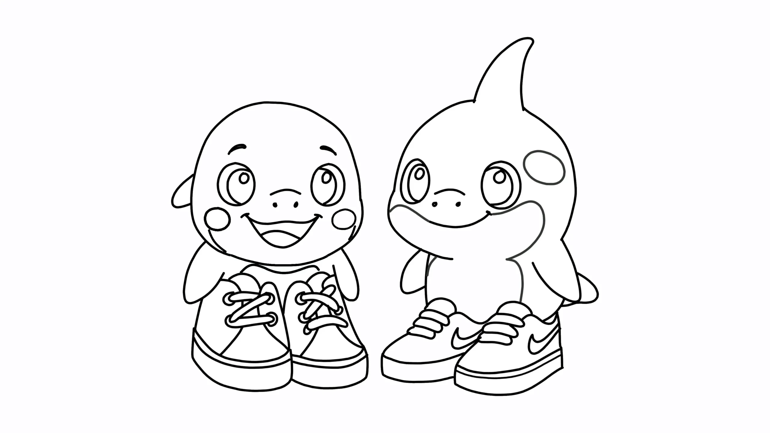 coloriage Los Primos Brainrot gratuit