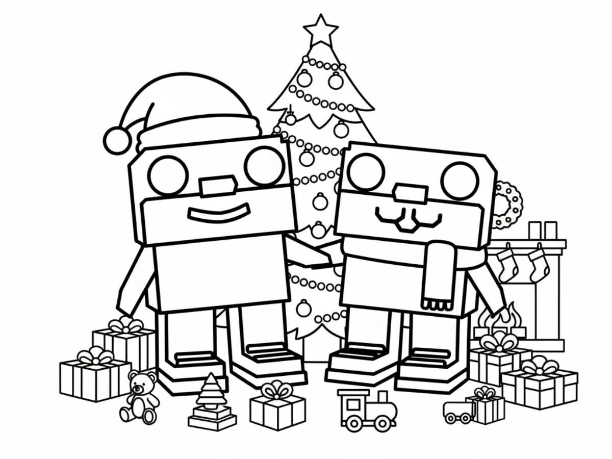 coloriage Los Primos Brainrot a imprimer gratuitement