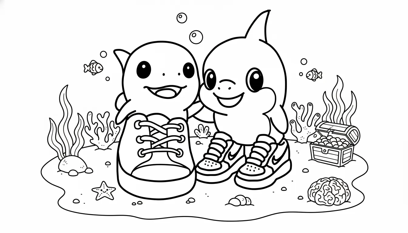 coloriage Los Primos Brainrot pour enfant de 7 ans