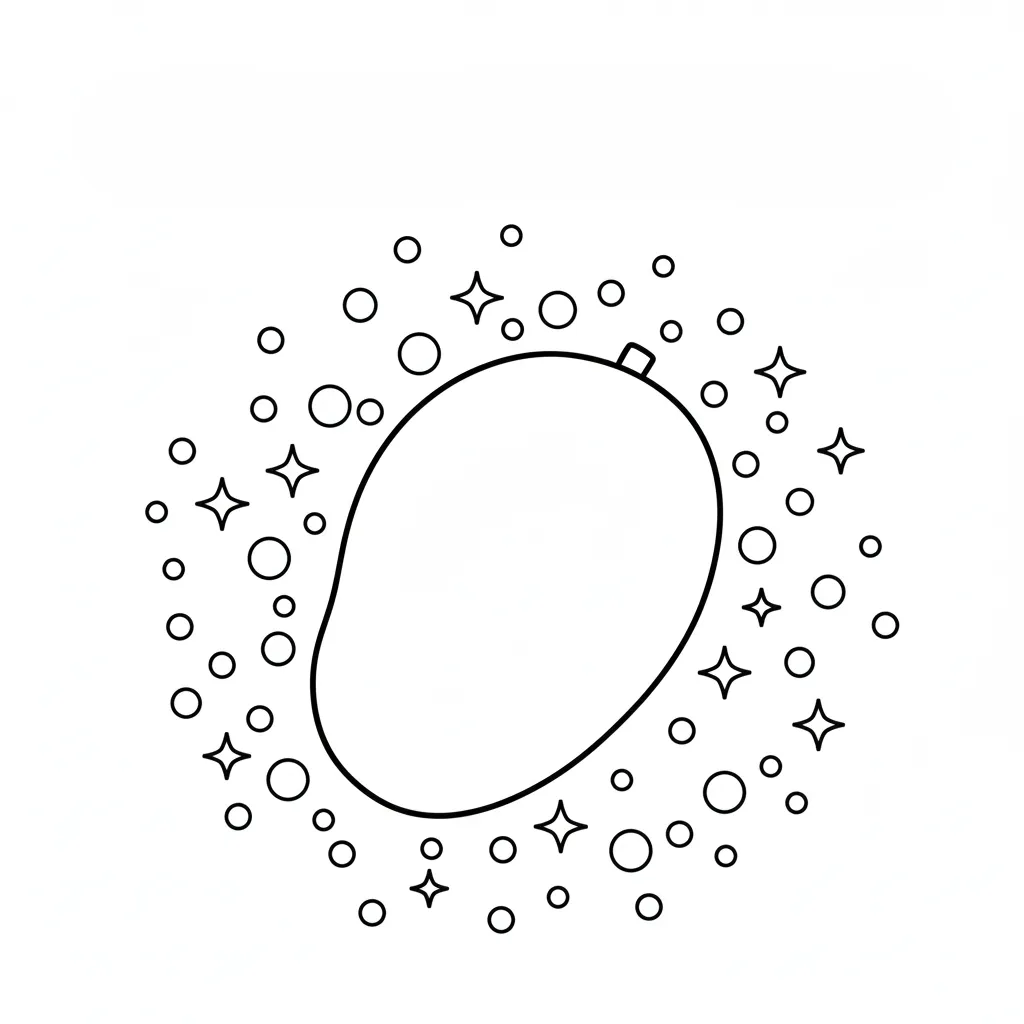 image de coloriage Mango pour enfant