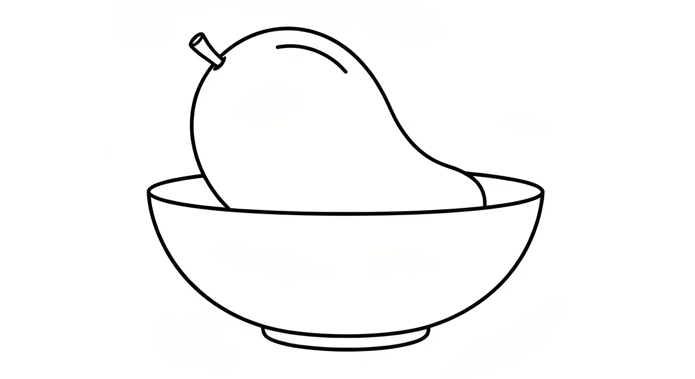 coloriage Mango et apprentissage