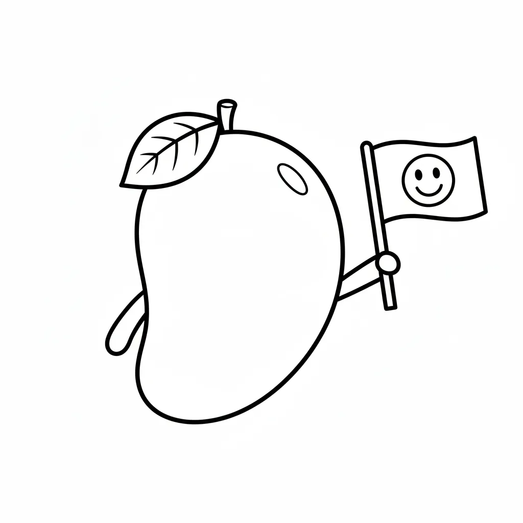 coloriage Mango à imprimer pdf gratuit