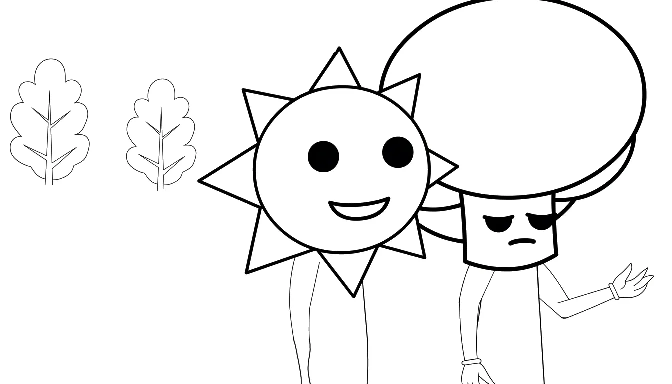 coloriage Mr Sun Sprunki a telecharger