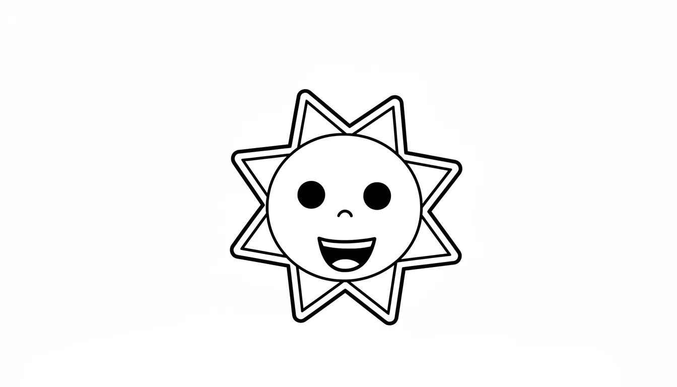 coloriage Mr Sun Sprunki pour enfant
