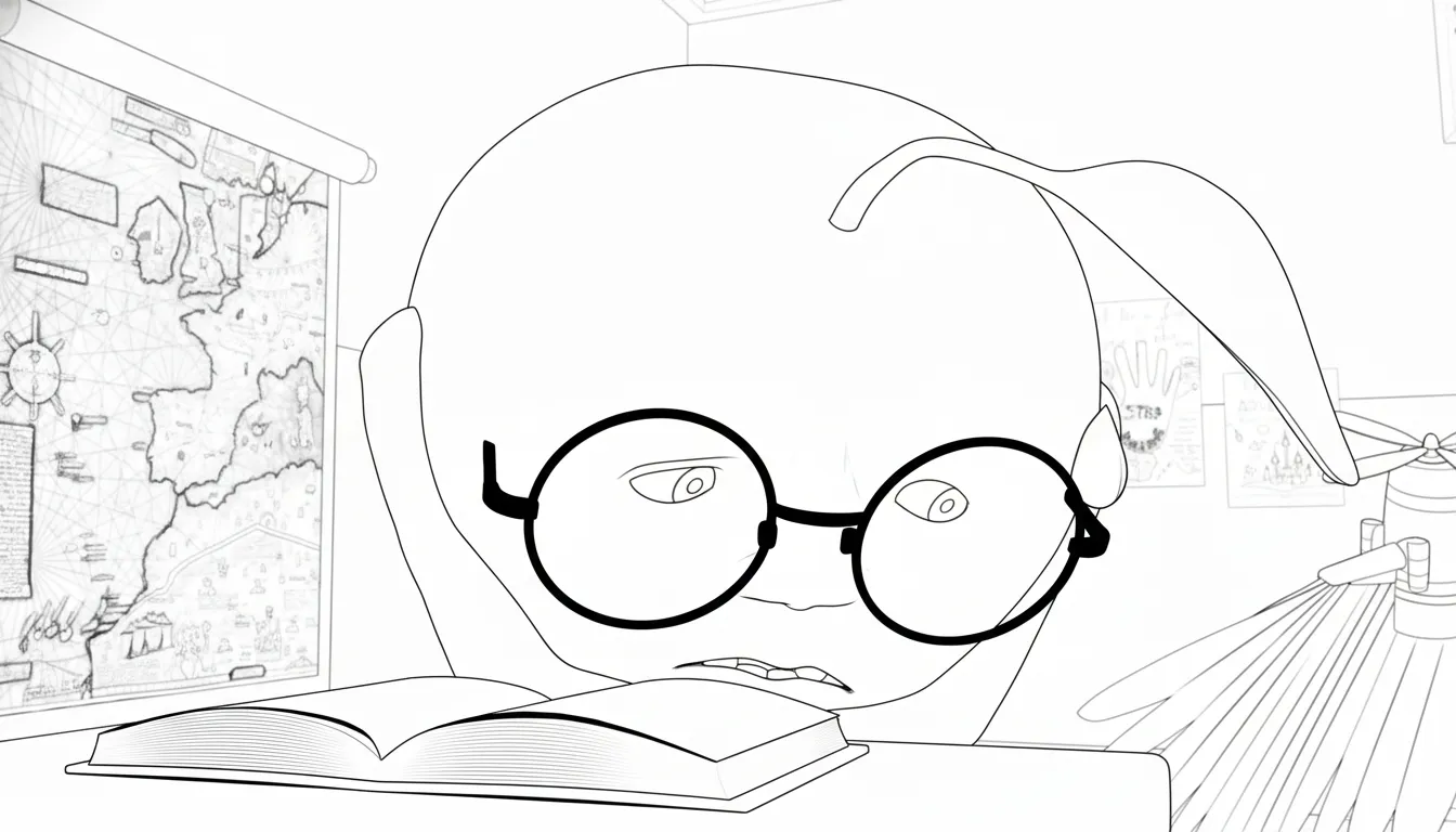 coloriage Odin Din Din Dun pour enfants à imprimer