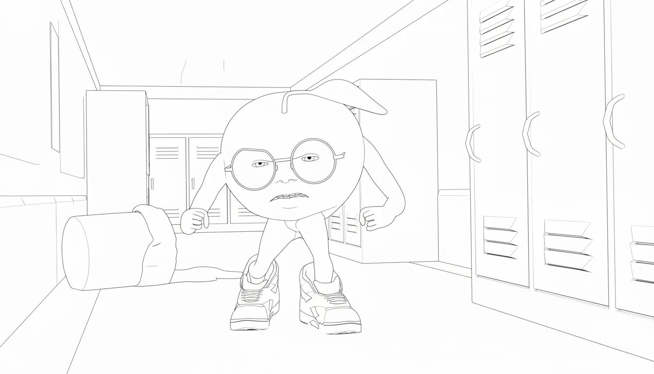 coloriage Odin Din Din Dun pour enfant de 7 ans