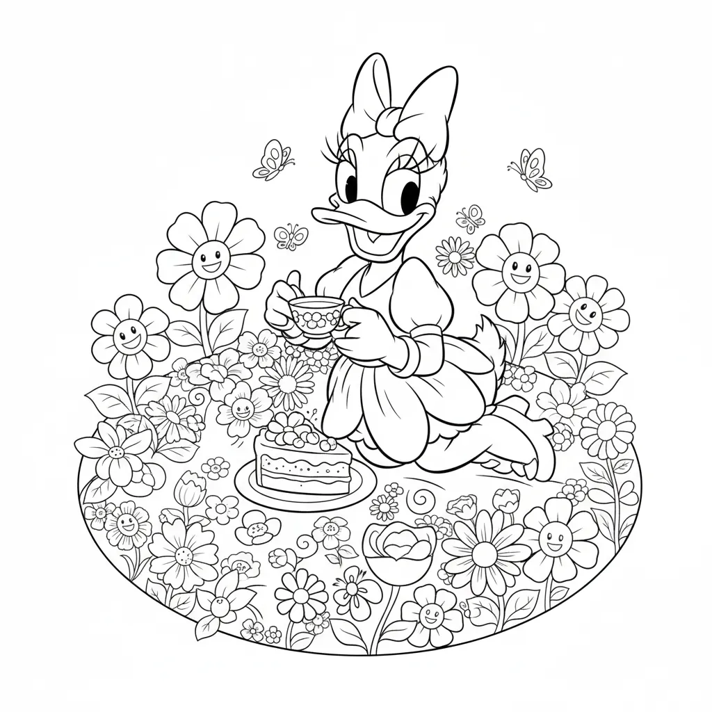 imprimer coloriage Pique Nique gratuit