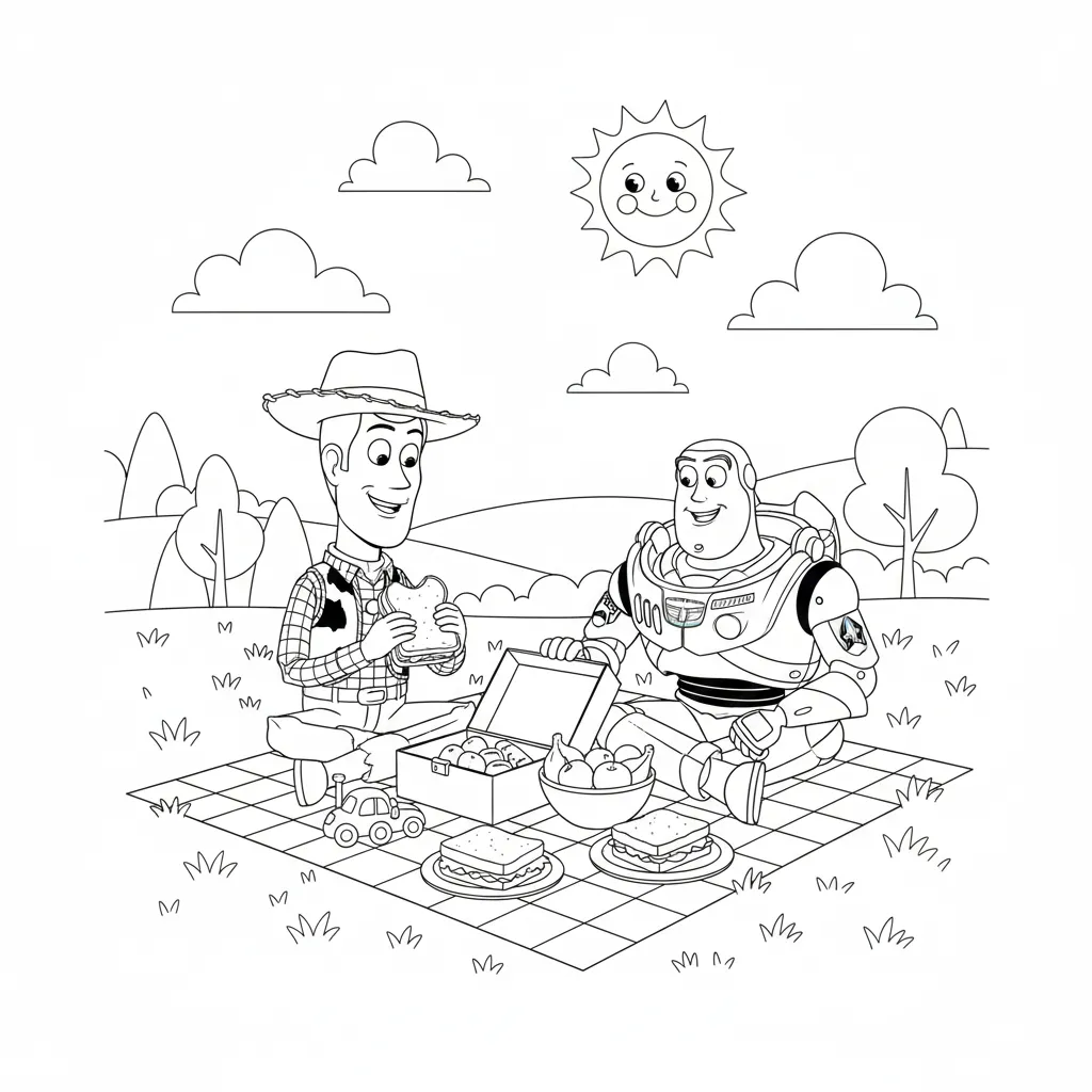 coloriage Pique Nique a dessiner et imprimer 2