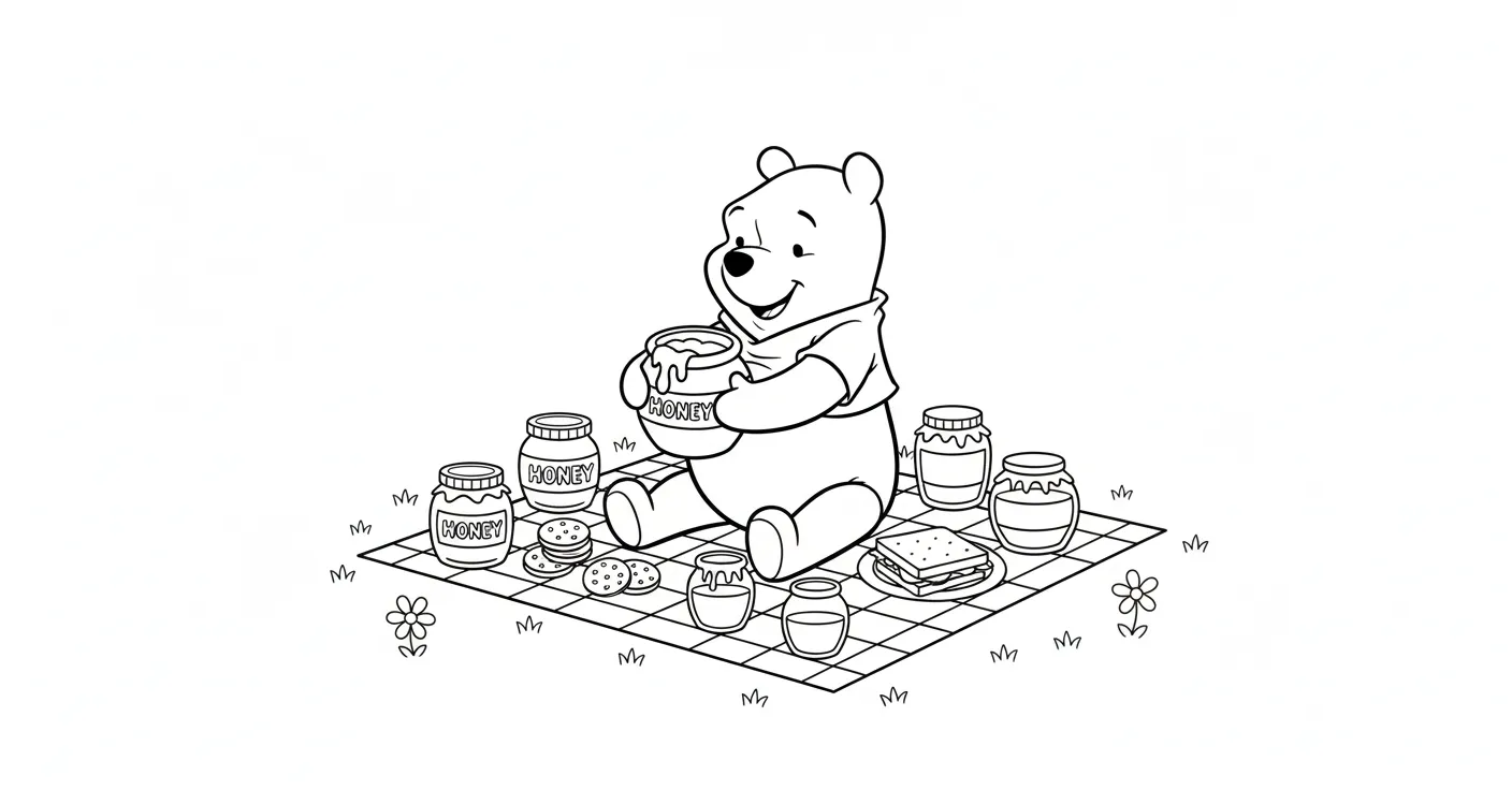 coloriage Pique Nique a dessiner et imprimer