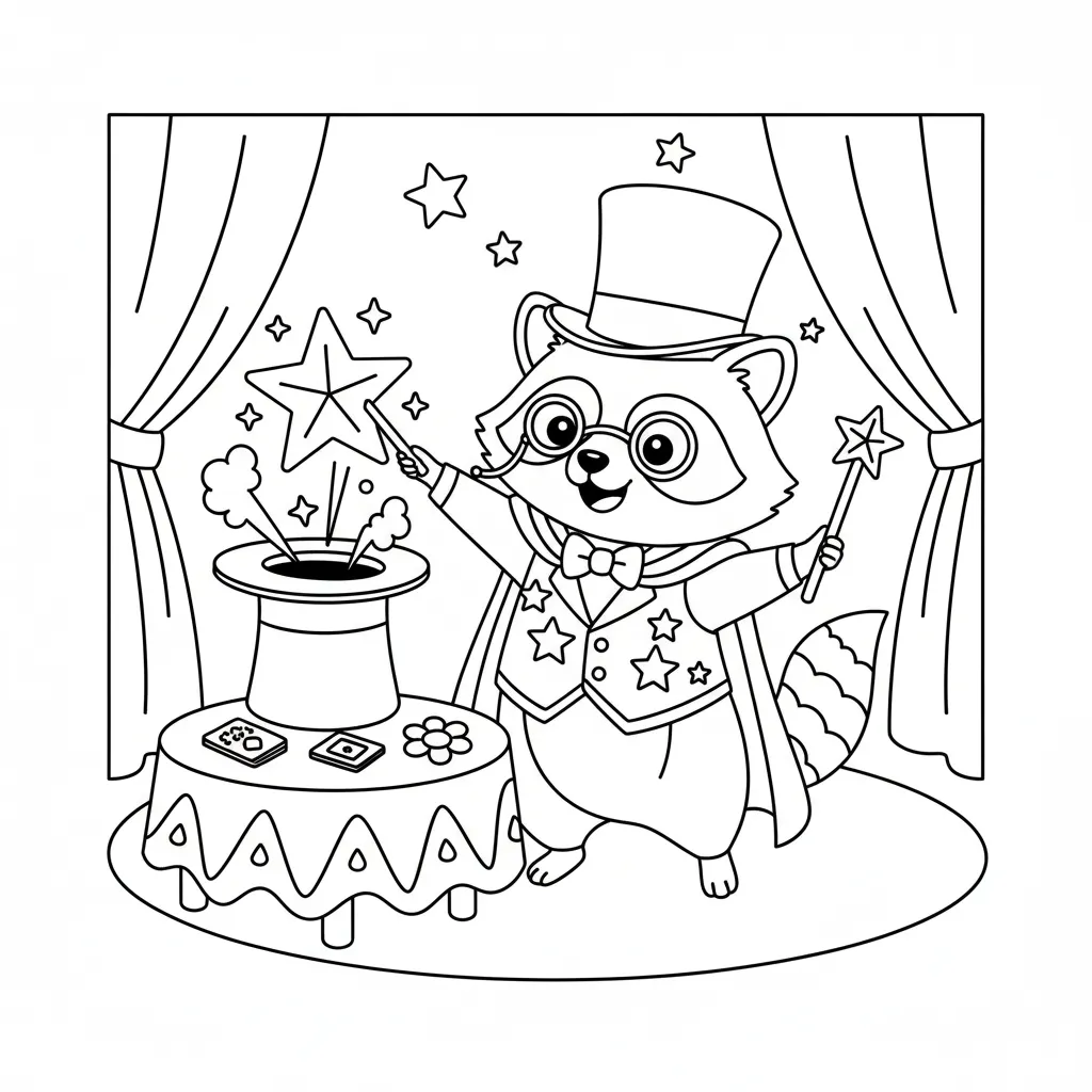 imprimer coloriage Raton Laveur