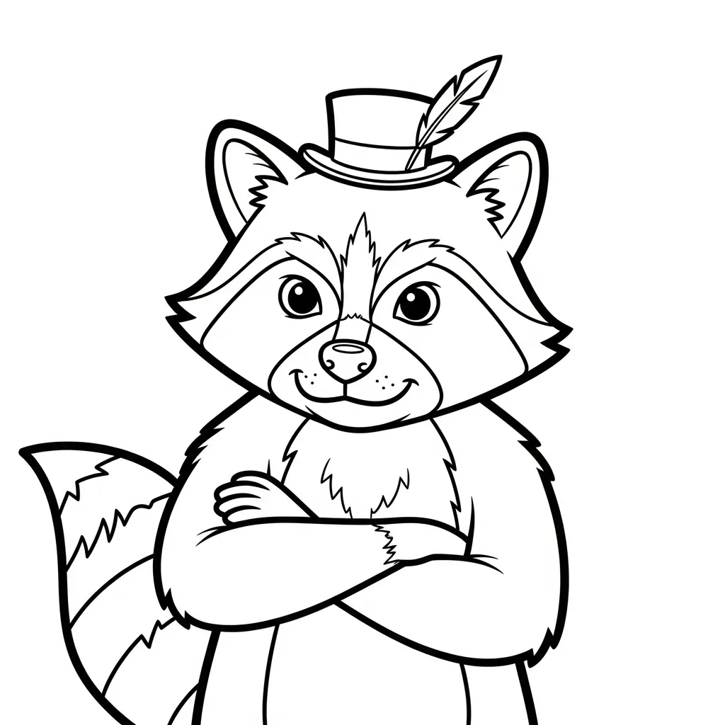 coloriage Raton Laveur a imprimer gratuit 1