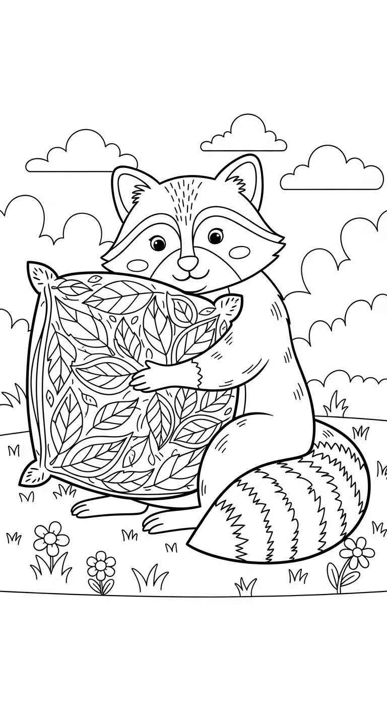 coloriage Raton Laveur en ligne pour enfant