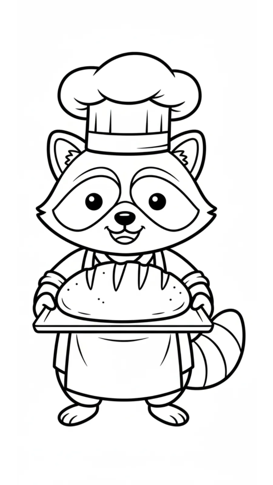 coloriage Raton Laveur a dessiner et imprimer