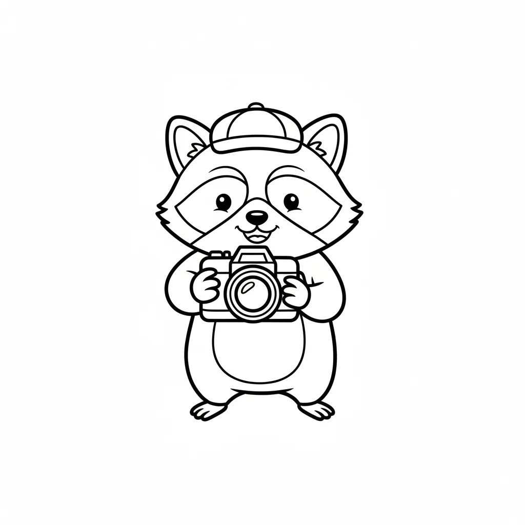 coloriage Raton Laveur a imprimer gratuit