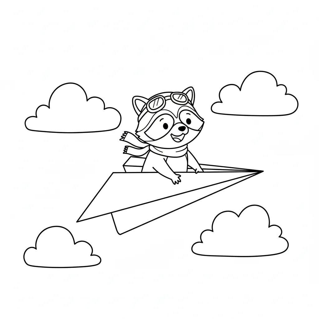 imprimer coloriage Raton Laveur gratuit