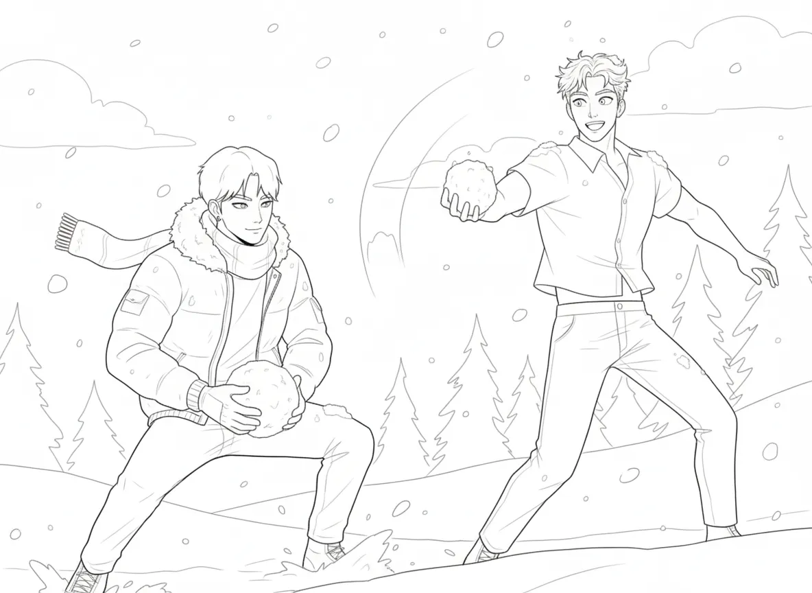 coloriage Saja Boys Noel a dessiner en ligne