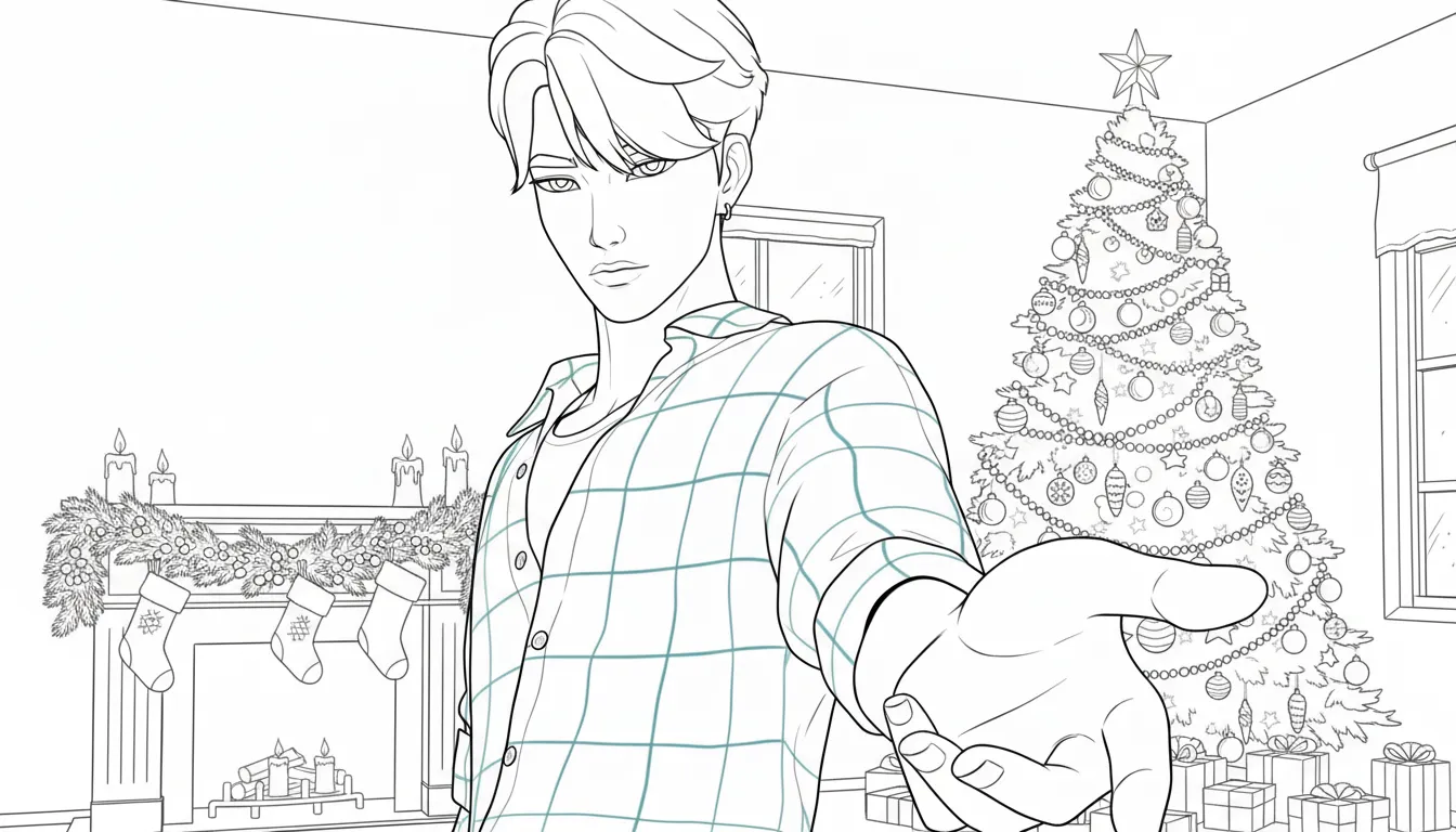 coloriage Saja Boys Noel pour enfant gratuit