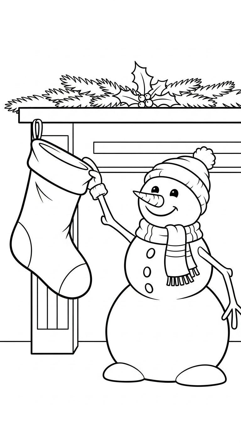 coloriage Bonhomme de neige updated en ligne