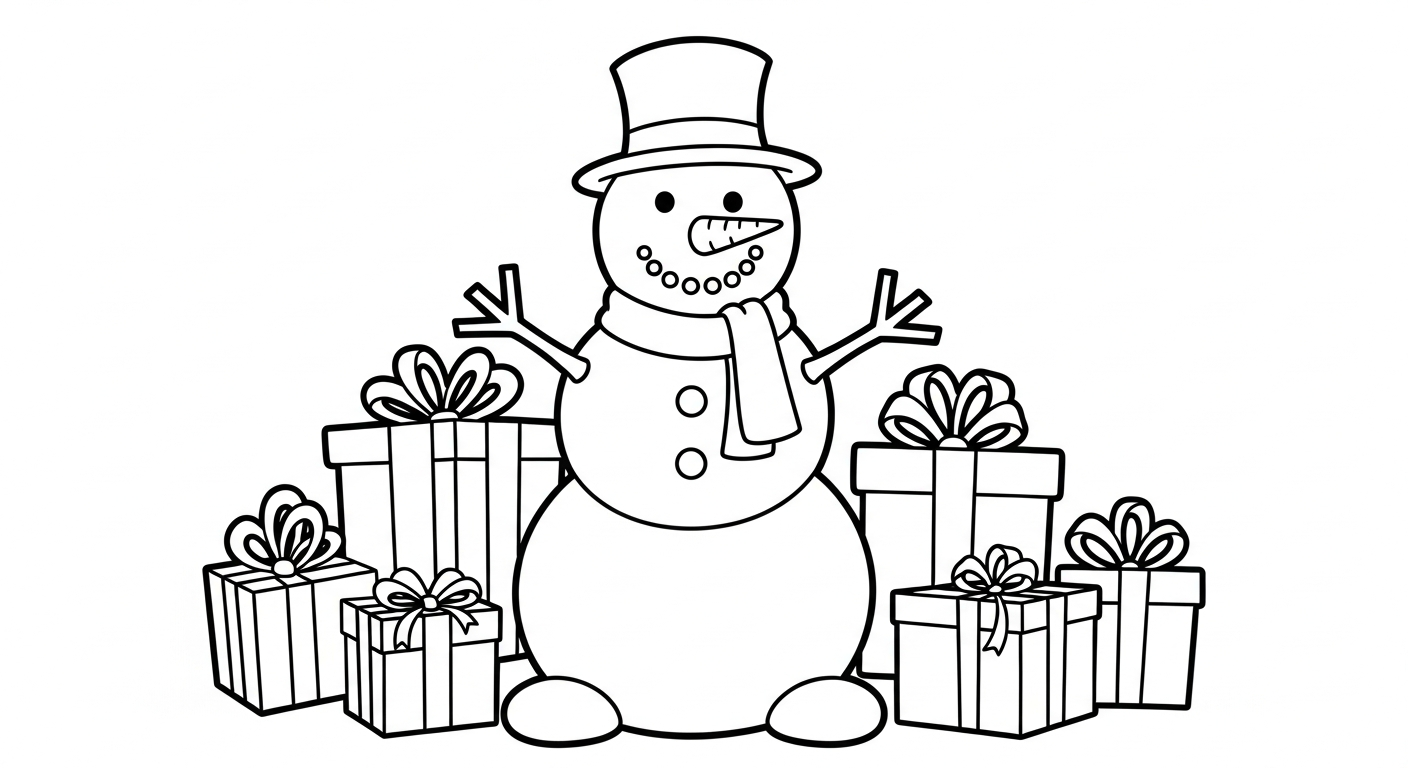 coloriage Bonhomme de neige updated pour primaire