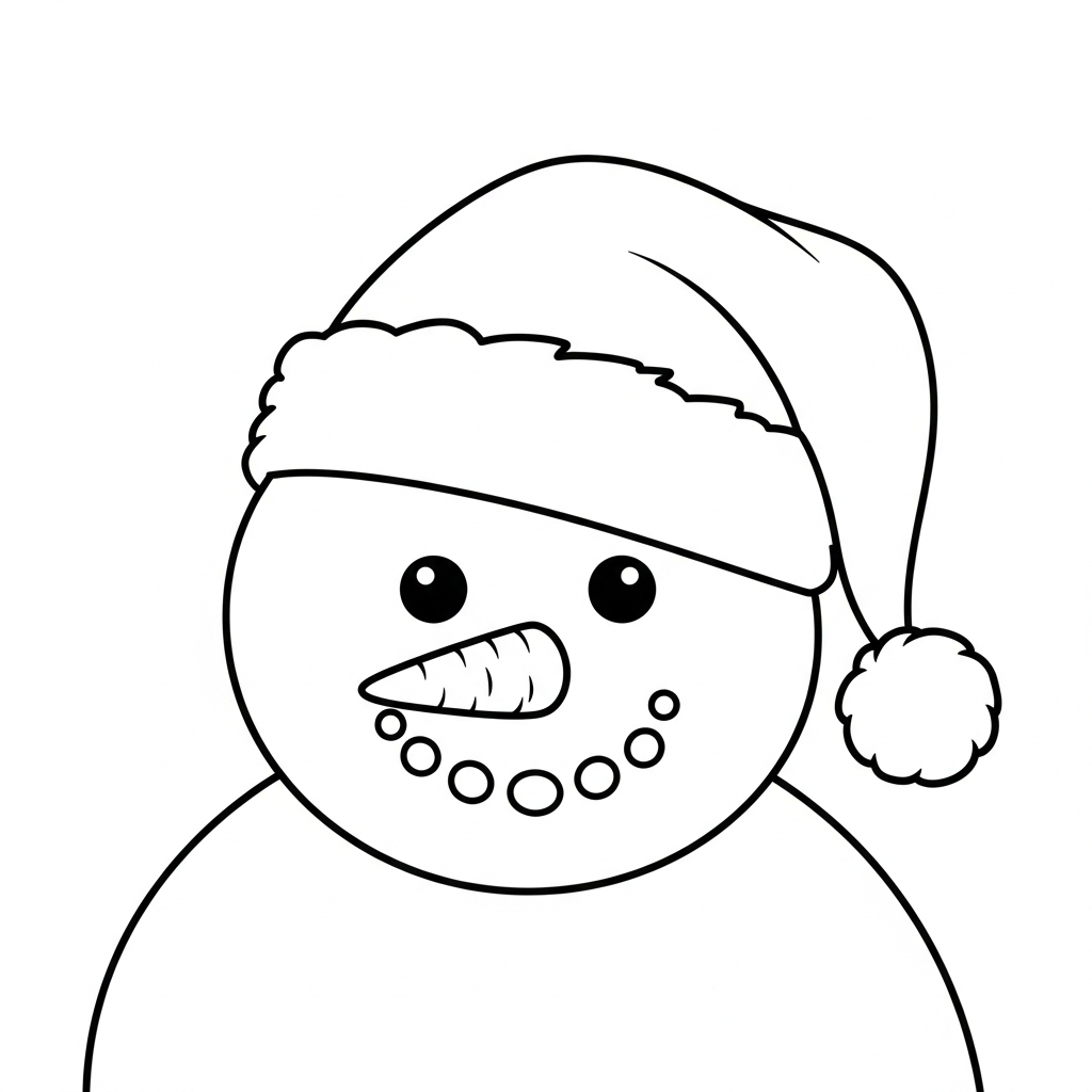 coloriage Bonhomme de neige updated à imprimer pdf