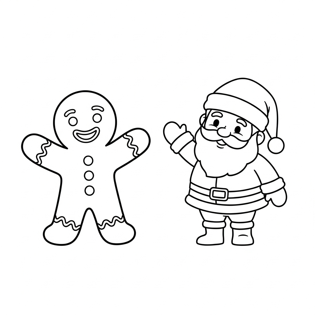 coloriage Bonhomme en pain d’épice updated et dessin a imprimer