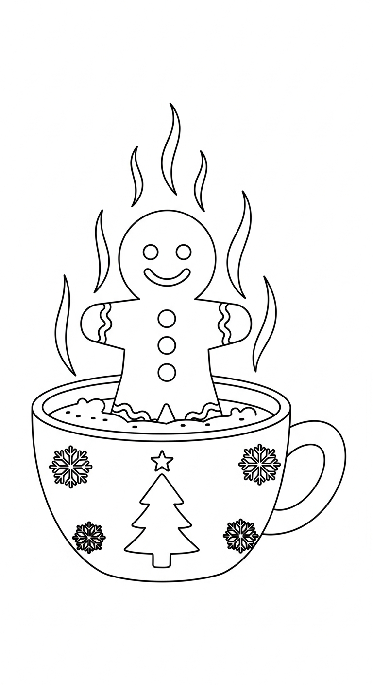 coloriage Bonhomme en pain d’épice updated a imprimer pour enfant de 4 ans