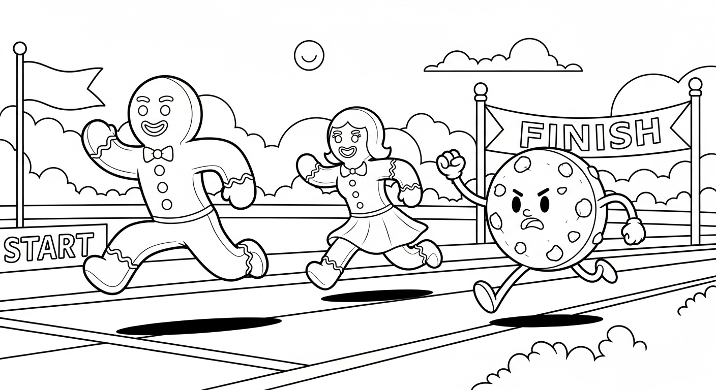 coloriage Bonhomme en pain d’épice updated à imprimer gratuitement