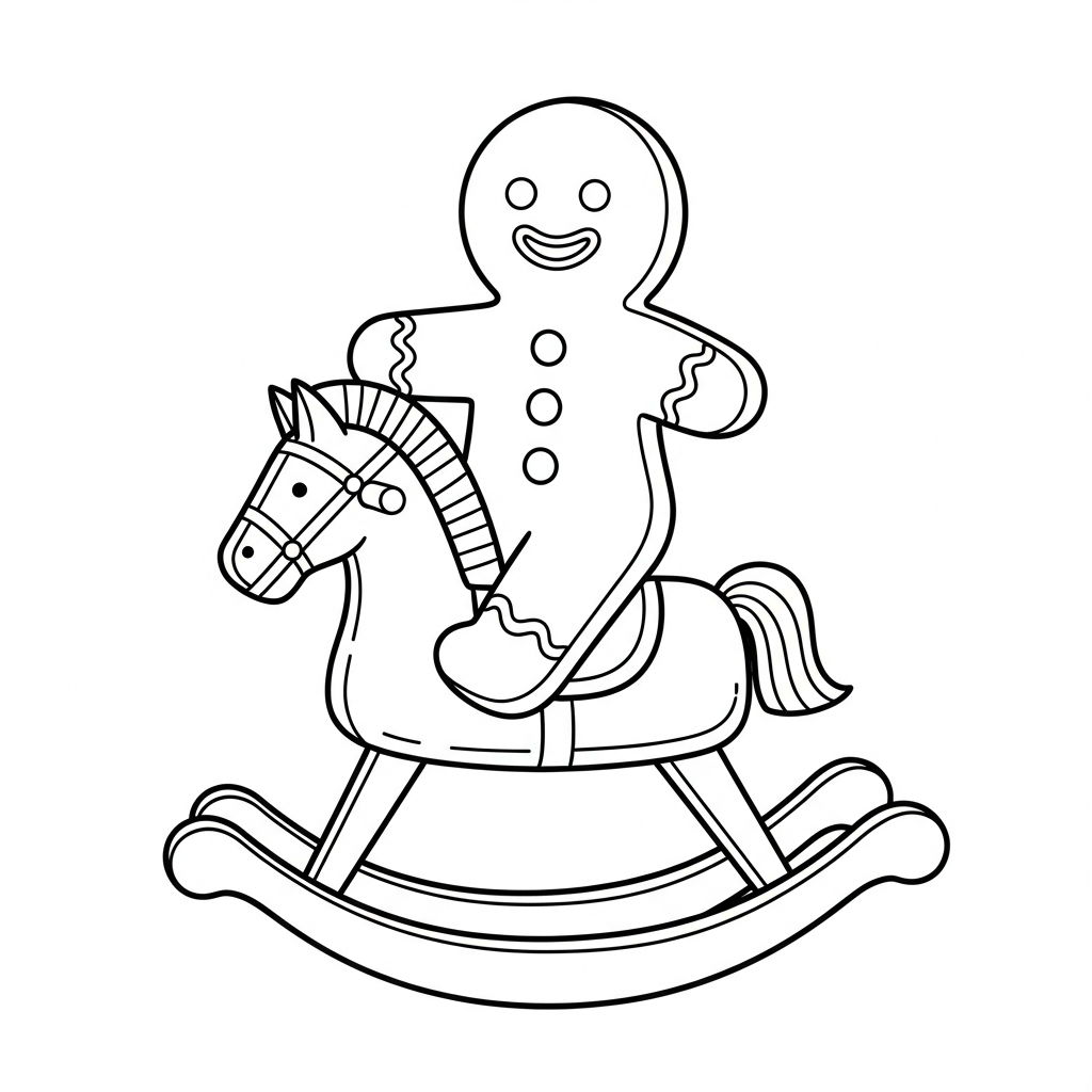 coloriage Bonhomme en pain d’épice updated à imprimer pour enfant de 6 ans
