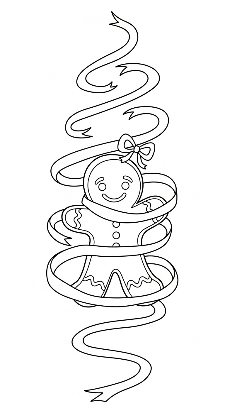 coloriage Bonhomme en pain d’épice updated de pour enfants
