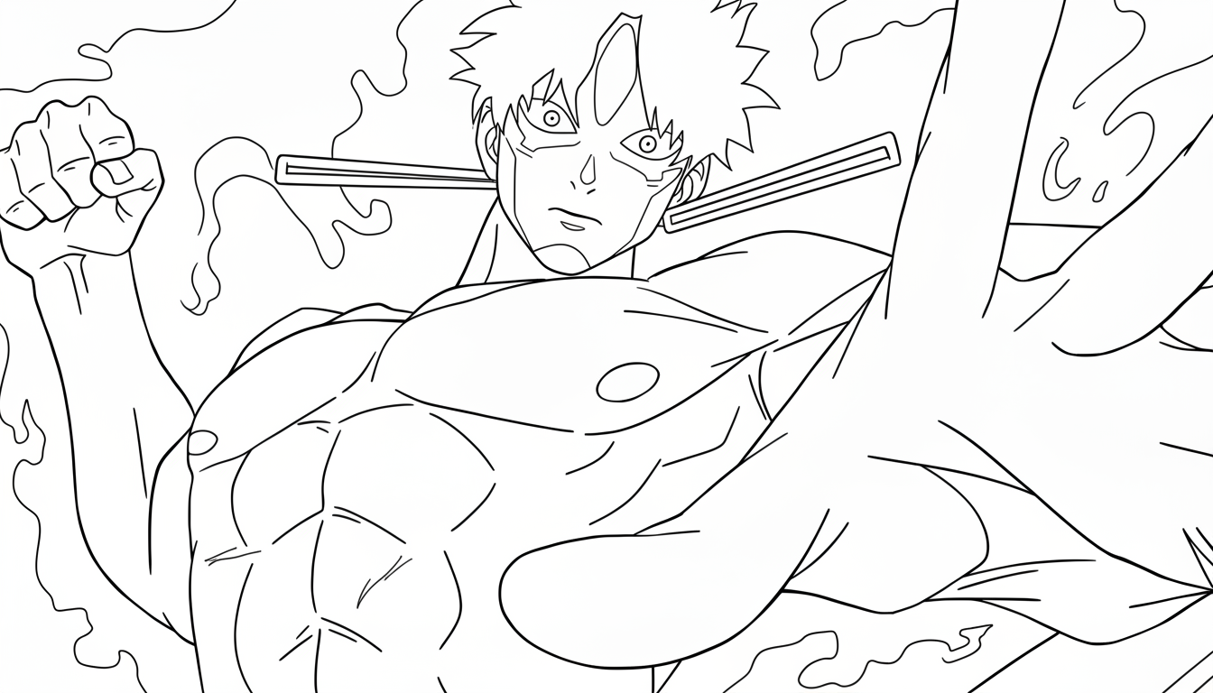 coloriage Dandadan updated pour enfants