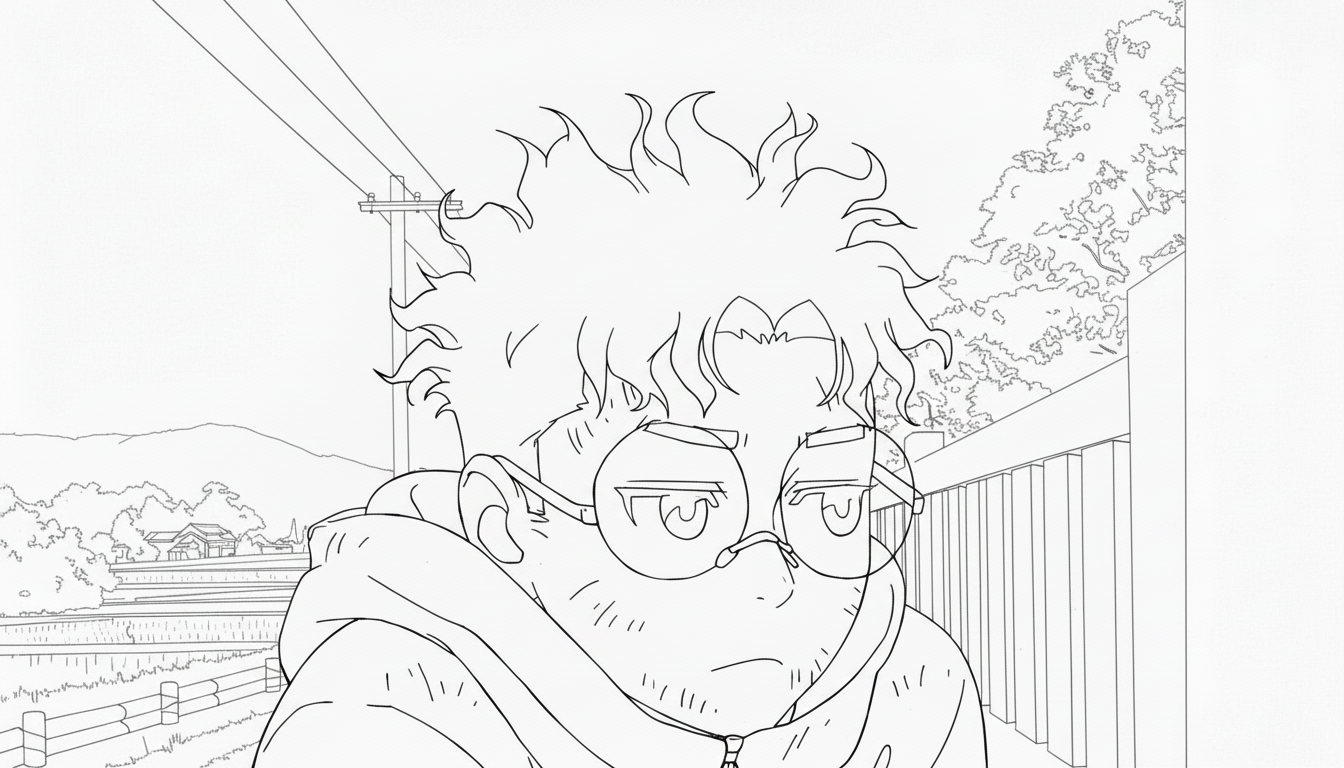 coloriage Dandadan updated pour enfant de 3 ans