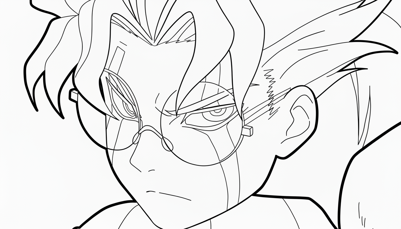 coloriage Dandadan updated à imprimer pour enfant de 12 ans