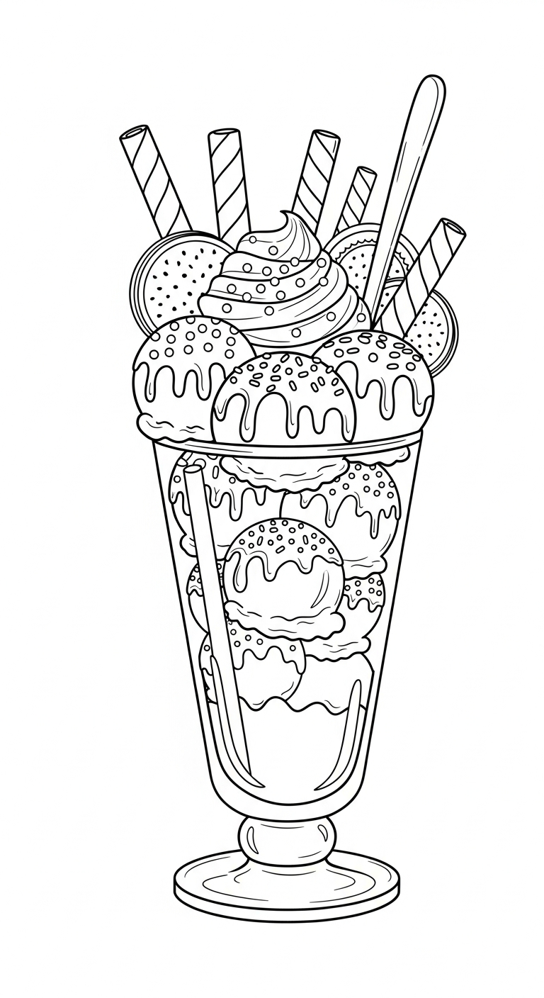 coloriage Dessert et dessin a imprimer