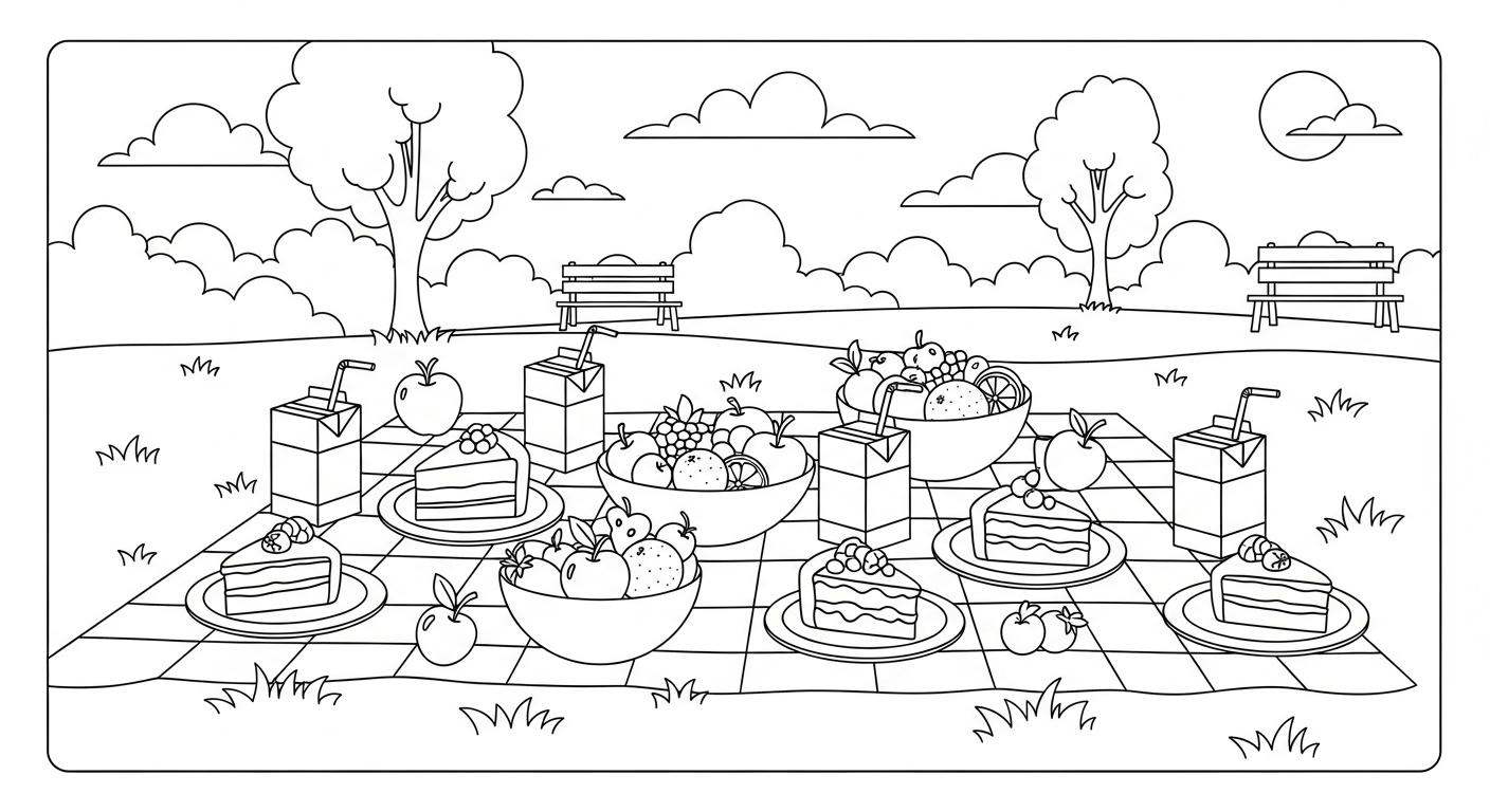 coloriage Dessert pour enfant a imprimer gratuit