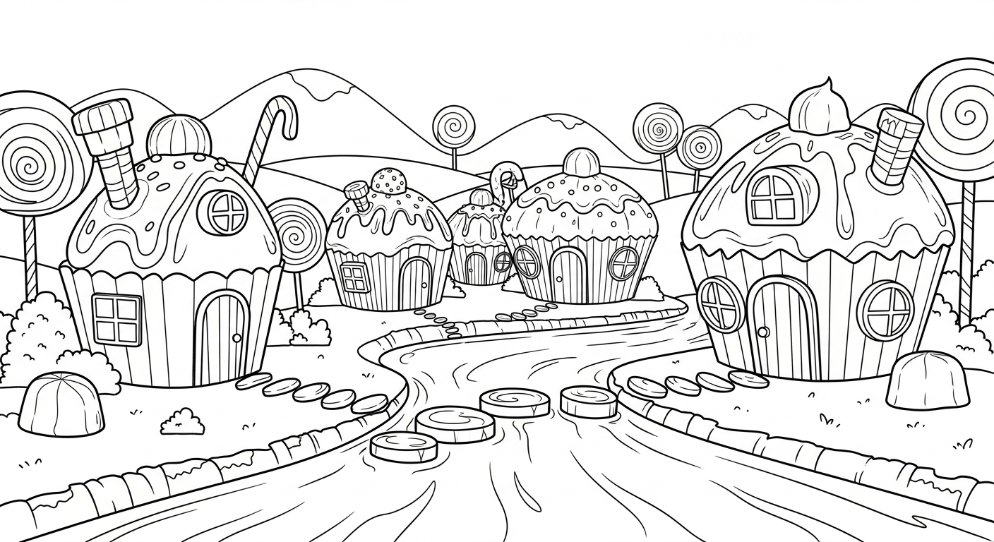 coloriage Dessert a colorier en ligne gratuitement