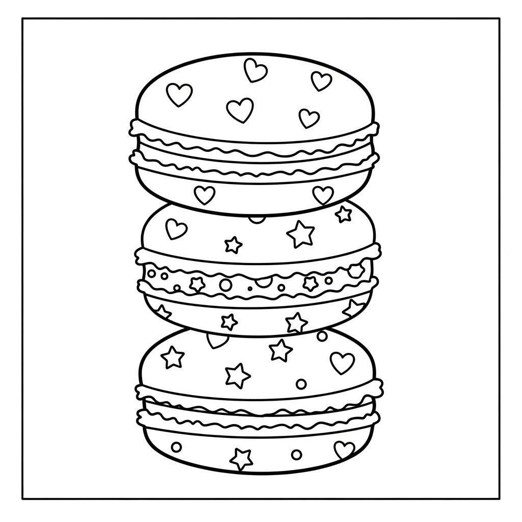 coloriage Dessert gratuit a imprimer