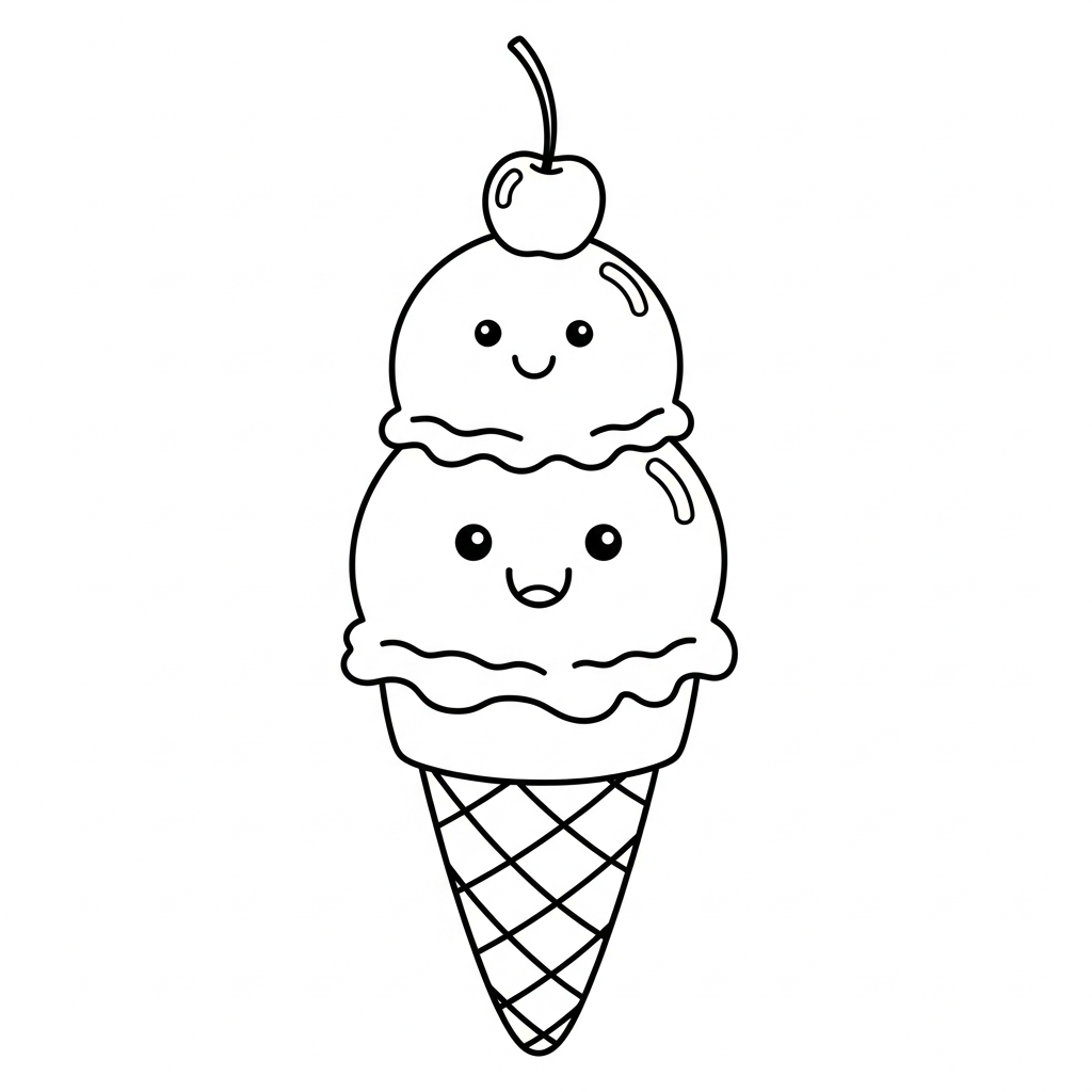 coloriage Dessert et dessin a imprimer 1